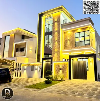 فيلا مودرن مع روف في منطقة الياسمين 5 غرف تصميم حديث مميز وتشطيب راقي للبيع