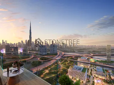 طابق مرتفع / إطلالة على برج خليفة / قريب من المرجع