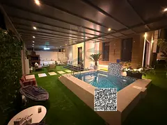 A luxury VIP villa in Al Zahya, fully furnished with premium finishes, featuring a private swimming