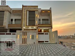 For sale, a villa in Ajman Al Helio, 4 master rooms, a Majles room, a hall, and a maid’s room, fre