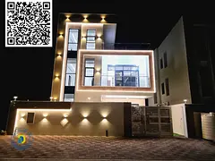 A large 6-room villa in the Yasmine area, Ajman, modern modern finishing, freehold for all nationali