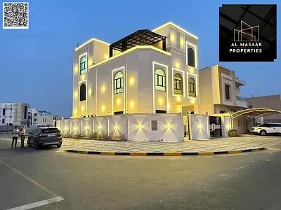 فرصه لامتلاك فيلا بالعامرة - عجمان شامله رسوم التسجيل بموقع وتصميمات مميزه