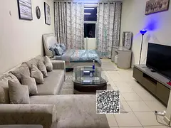 For Rent in Ajman One Furnished studio, first tenant, with high-quality finishing and a prime locati