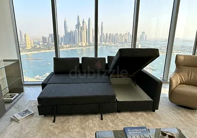 Premium Fabric Sofa Bed Comfortable seating and sleeping solution in one. Large storage space for b