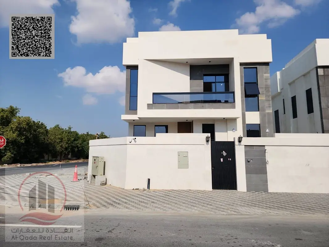 للبيع فيلا زاويه بعجمان منطقه الزاهيه شامل رسوم التسجيل  تتكون من 5 غرف ماستر مجلس وصالة وغرفة خدامة تمليك حر لجميع الجنسيات وأمكانية التمويل البنكي