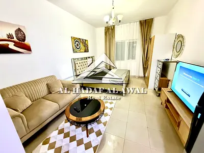 Sharjah, Al Majaz 3, opposite Al Safiya Park. A spacious studio apartment with a separate kitchen is available for rent at AED 3300, including interne