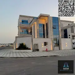 VIP corner villa for sale in Ajman Al helio 2 6 master bedroom hall majlis