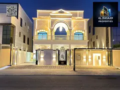 Opportunity to own a two-story villa in the most prestigious area of ​​Ajman, with a rooftop, in