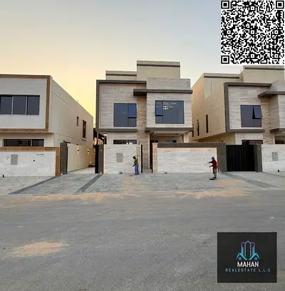 Brand new villa for sale in Ajman Al Yasmeen 5 master bedroom hall majlis