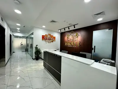 BEAUTIFUL SHARED OFFICE NEAR METRO FOR AED 13,900/-