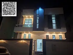 Villa for sale in Ajman, Al Zahiyah area. Includes electricity, water, and air conditioning. Stone f