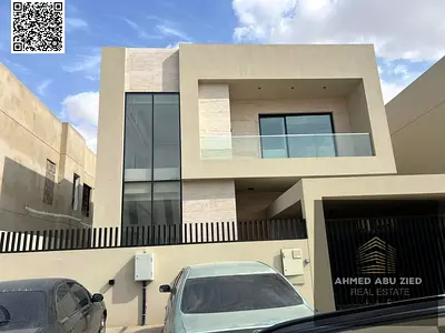 The most luxurious and stylish villa for annual rent in Al Zahia, consisting of 5 bedrooms with a fully equipped kitchen and 5 bathrooms. The best pri