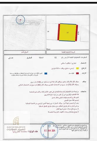 للبيع أرض سكنية مميزة في المطرق
