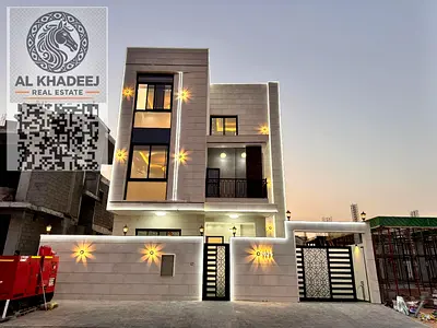 فيلا فاخرة للبيع بتصميم مودرن راقٍ في الزاهية 2  عجمان  مسبح خاص وموقع مميز مع الكهرباء والماء