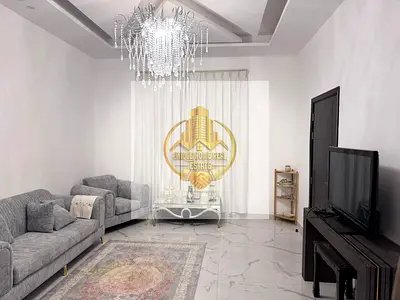 Villa for Rent in Al Zahya, Ajman, 5 master bedrooms, Majlis, Hall, and Roof. It is distinguished by its strategic location