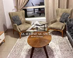 Premium apartment for rent in Al Khan opposite Time Ruby Hotel two bedrooms and a spacious living ro