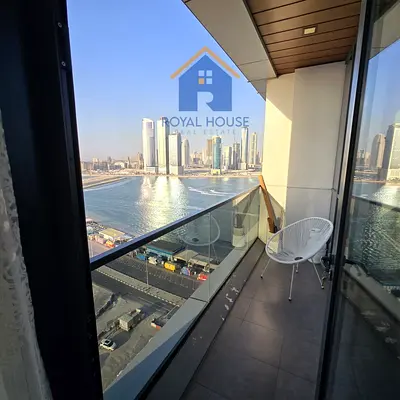 للبيع شقة غرفة وصالة بإطلالة بحرية مميزة في برج لابلاج 1