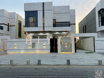 فيلا جديدة طابقين بتشطيب سوبر ديلوكس في الحليو 2 - عجمان شامل رسوم التسجيل والتملك مع مسبح