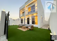 For sale, a new villa with a large yard, the first resident, close to the Mohammed bin Zayed exit, w