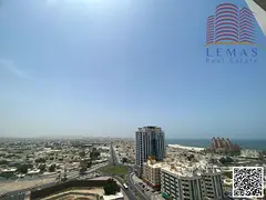 1 bhk sea view and city view open kitchen with parking for sale in Ajman one tower