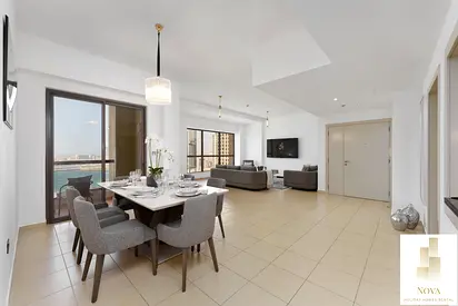 Serviced Bills Included Stunning Sea View from each room 3BR+Maid's room