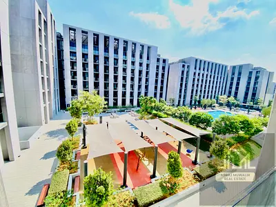 Best price in comunity studio with balcony. kids ply are. gym pool veiw