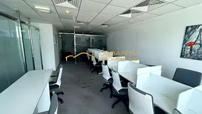Fully Furnished &amp; Fitted Office | Part Lake View | 820 Sqft | Prime Business Bay Location