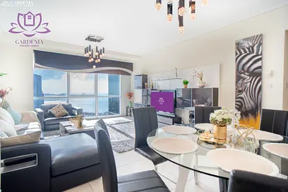 Stunning Sea Views: Luxurious 2 Bedroom + maid's apartment in Al Fattan Marine Tower