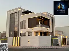 Villa in Al Zahia Corner area with a swimming pool, directly from the owner.