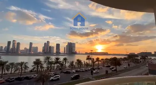 3 BR Haven at Al Khan Corniche with Stunning Water Views