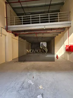 Warehouse in Al Jurf Industrial Area 1, Ajman, 3900 feet with mezzanine, 22 kW electricity, behind t