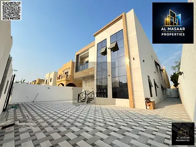 Luxury two-story villa with high-end finishes, 5000 sq ft, close to all services and the mosque, price negotiable.