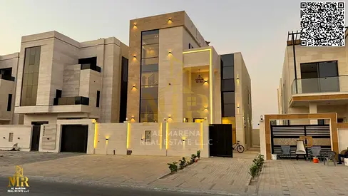 فيلا بموقع متميز طابقين وروف 5 غرف ماستر شامل رسوم التسجيل