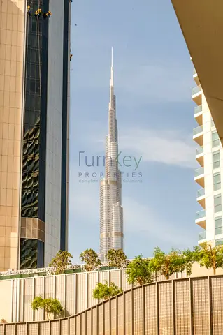 Full Burj View | 1 Bed unfurnished | AC Free