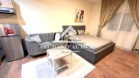 A distinctive studio apartment for rent in Sharjah, in the heart of Al Majaz 3, opposite Al Safiya P