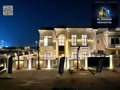 Dream villa in the heart of "Al Yasmin" Ajman. Luxurious villa with a modern design and an