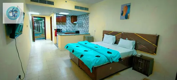 International City "Brand New "Furnished Studio All-New Interiors for short and long term