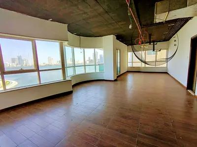 Lavish office is available in 120k at prime location Al Majaz 3 area.