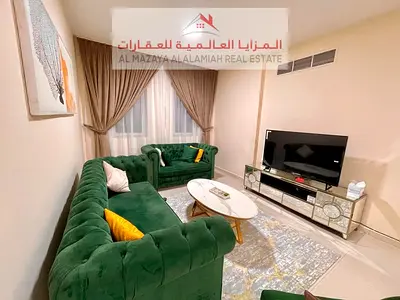 شقة غرفة و صالة مفروشة بالكامل في المجاز 3 للايجار شهري مع انترنت