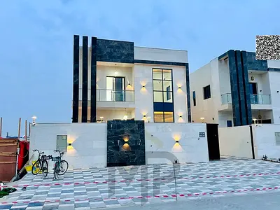 فيلا من أفخم فلل عجمان بناء وتشطيب شخصي سوبر ديلوكس ومساحة بناء وغرف كبيرة جدا تملك حر
