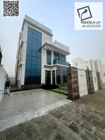 🏡 للبيع فيلا مودرن فاخرة – كورنر – تصميم أوروبي في منطقة الباهية، عجمان 📍 موقع زاوية مميز | تملك حر لجميع الجنسيات