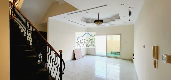 Away From Fly Zone / Private Entrance 3 Bedroom Villa / Maid Room/private back yard / shared swimming pool /Parking space/available for Rent in Mirdif