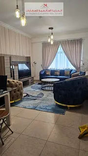 For monthly rent - fully furnished one bedroom apartment - with a view - Sharjah - Al Khan - with in