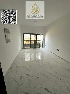 One bedroom, living room, balcony, two bathrooms, and a kitchen; very spacious.