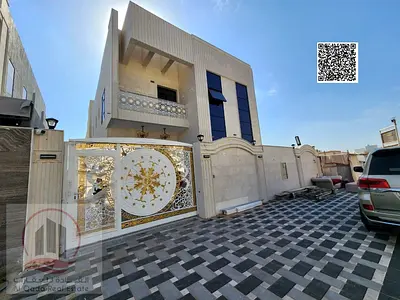 فيلا للبيع بمنطقة الياسمين  بعجمان تصميم حديث ارضى واول  وروف  (5 غرف ماستر مجلس و صالة وغرفة خادمة )