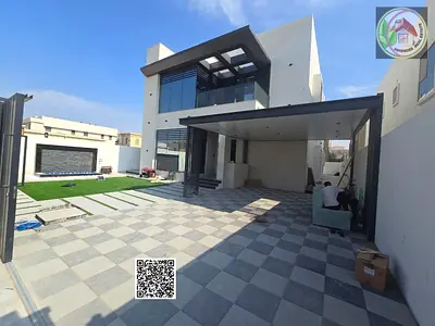 luxurious villa with a stunning architectural design, located opposite Ajman Academy and next to a mosque – Modern elegance that is immediately