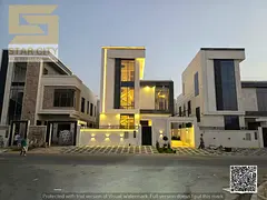 Luxury modern villa for sale, two floors and a roof, central air conditioning, high-end finishes, fr