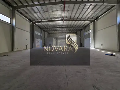 Great opportunity _ 253 kW electricity _ 25,000 sq. ft. area _ to rent a spacious and well-equipped warehouse in a strategic location in Umm Al Quwain