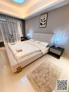 The most luxurious 1room and hall, with balcony open view, Fully Furnished New, With a gym, swimming