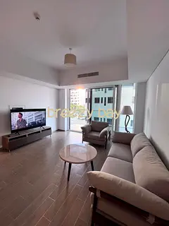 Rented Until February 2027 | 1BR | Golf &amp; Sea View | Private Beach